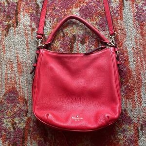 Kate Spade Red leather with gold Bag